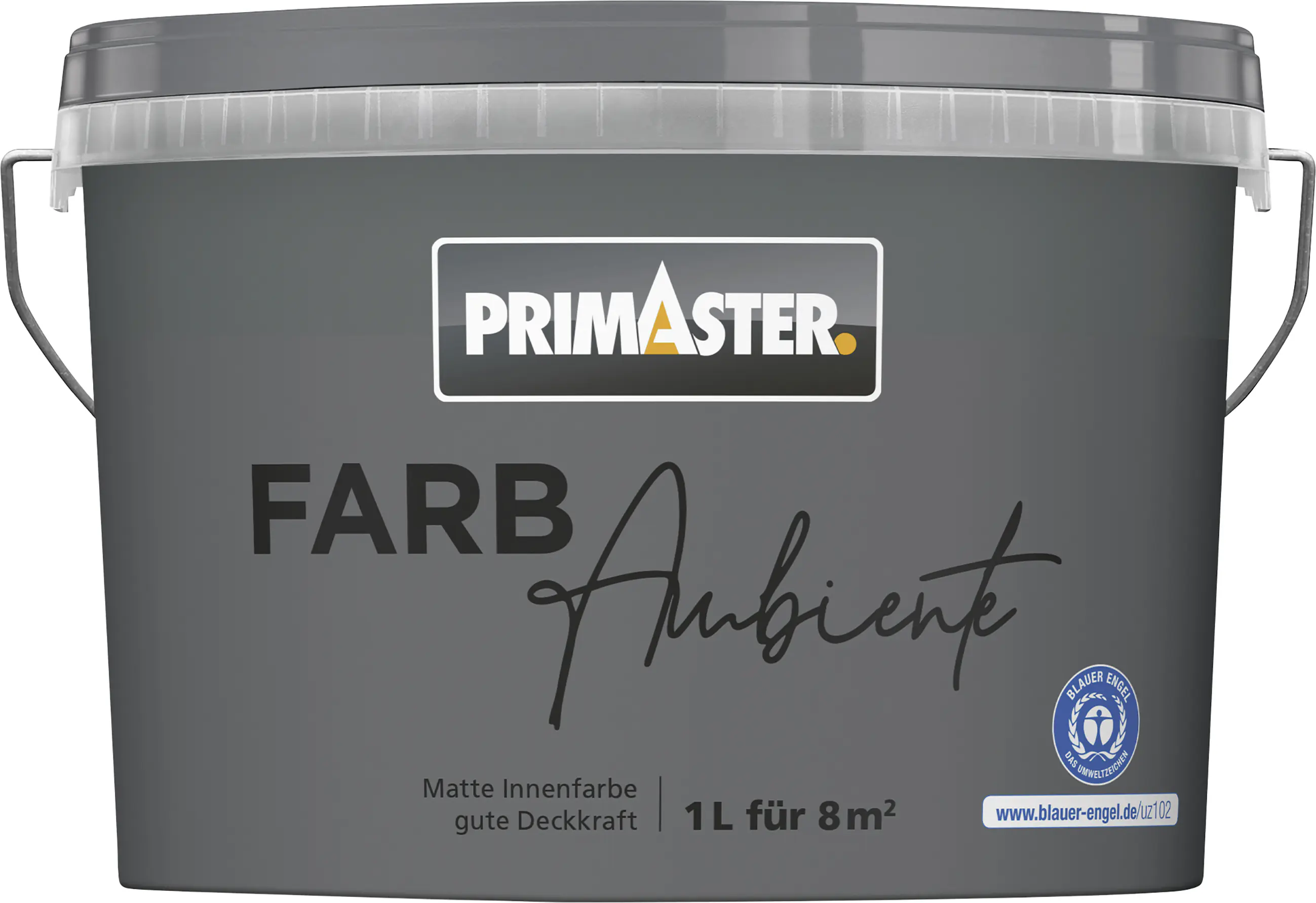 Primaster Farbambiente Wandfarbe matt stahlgrau 1 L