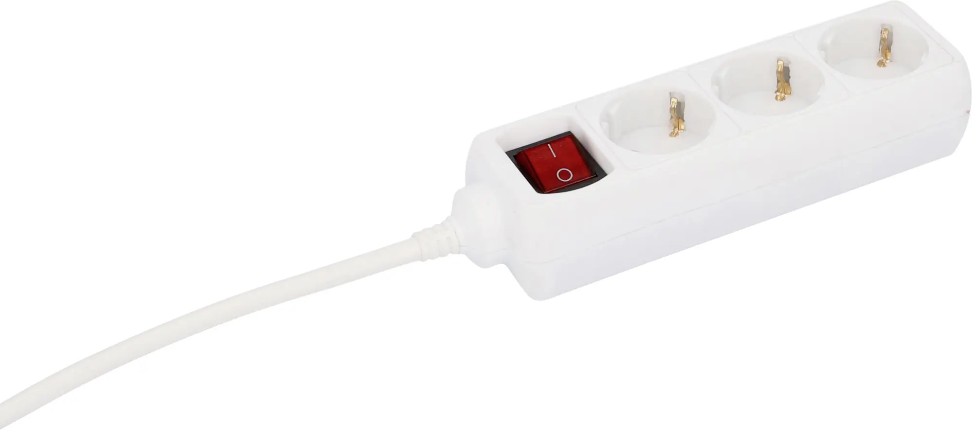 Unitec Steckdosenleiste 3-fach 1,4m mit Berührungsschutz, mit Schalter weiß Unitec Steckdosenleiste 3-fach 1,4m mit Berührungsschutz, mit Schalter weiß