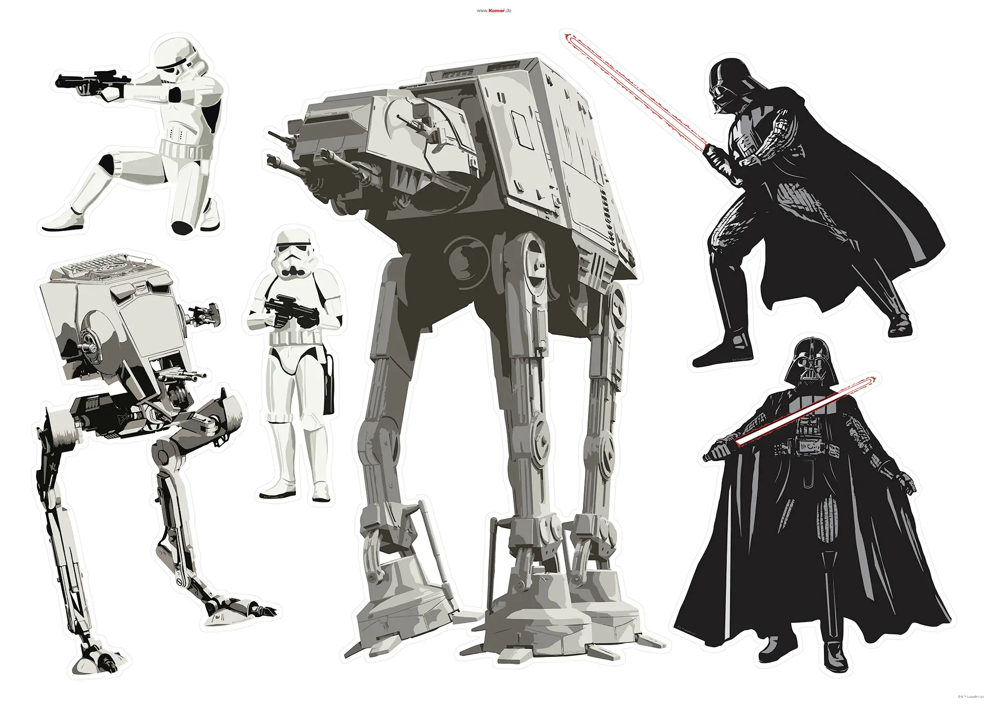 Komar Dekosticker Star Wars Doomed 100 x 70 cm  