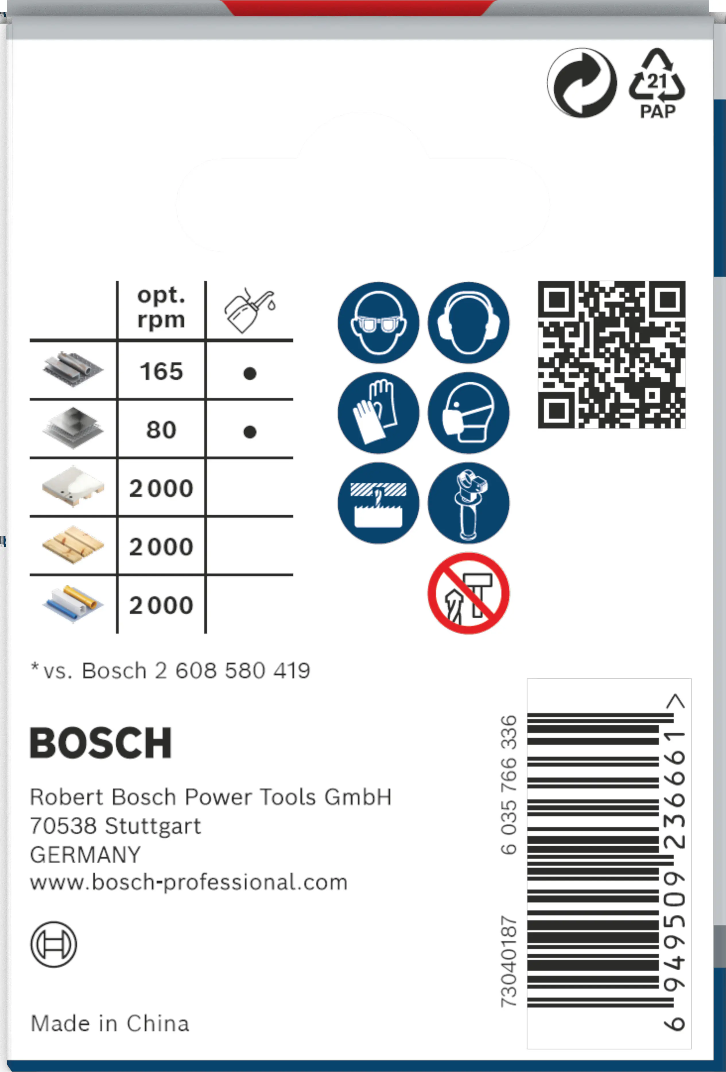 Bosch PRO Multi Material Lochsäge 52 mm mit Gewinde