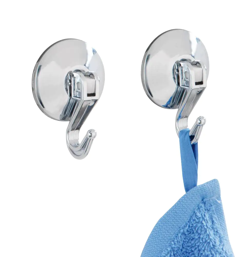 Wenko Hebelsaughaken Kunststoff, chrom, 2er-Set