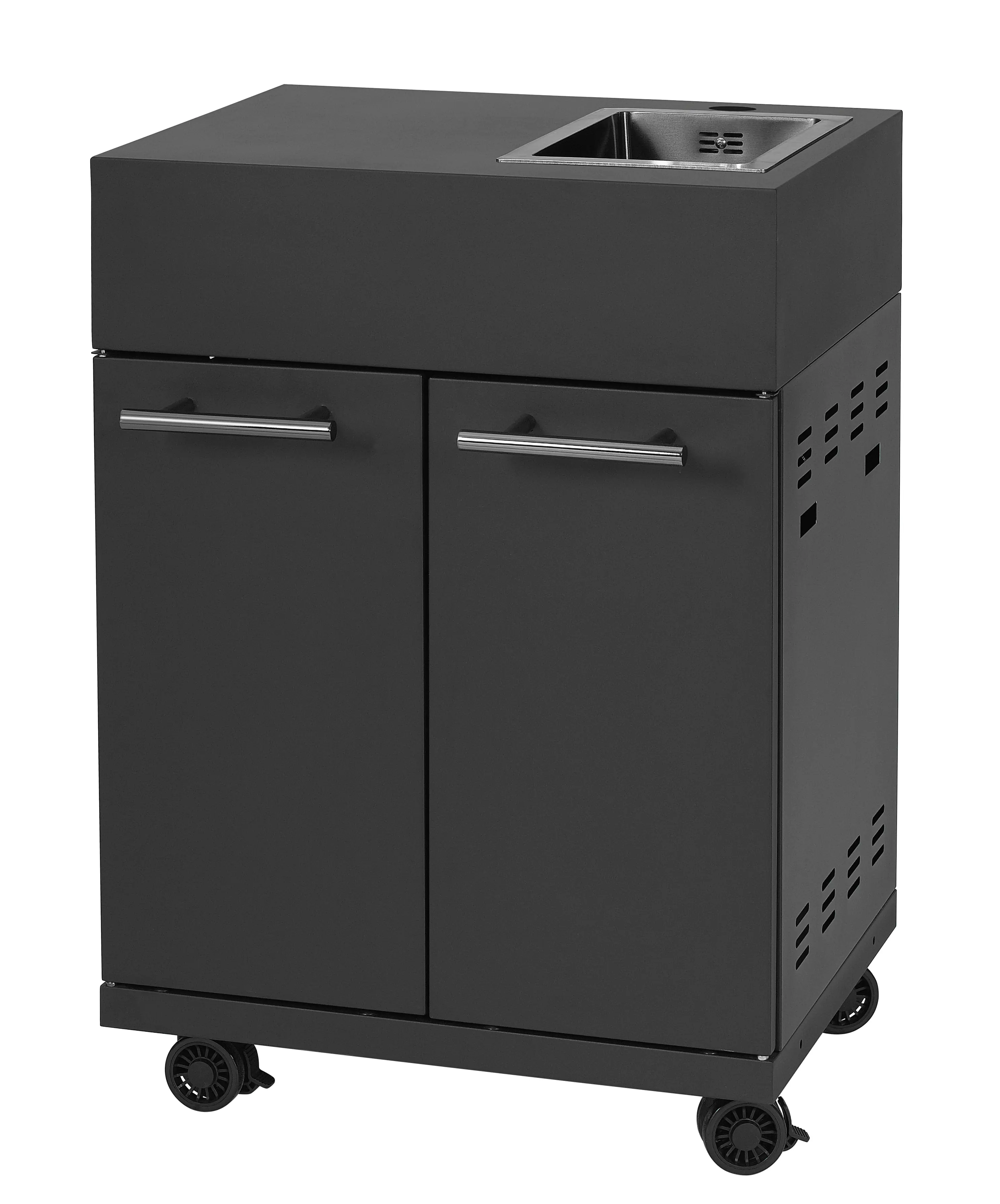 Primaster Outdoorküche Oakfield inkl. Gasgrill + Kühlschrank & Spüle 274 x 122 cm