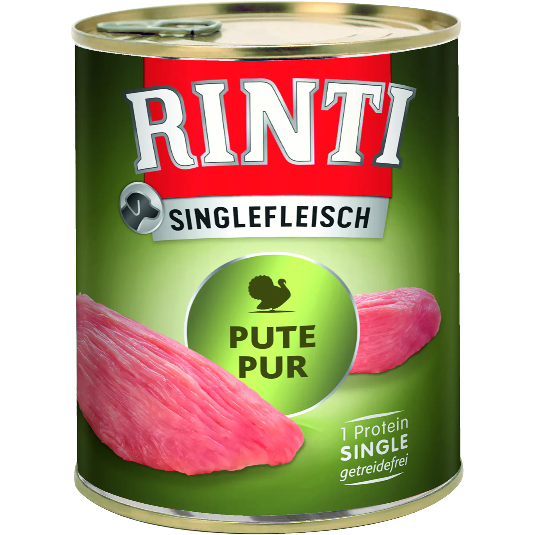 Rinti Singlefleisch Exclusive Hundenassfutter Adult getreidefrei 800 g Pute
