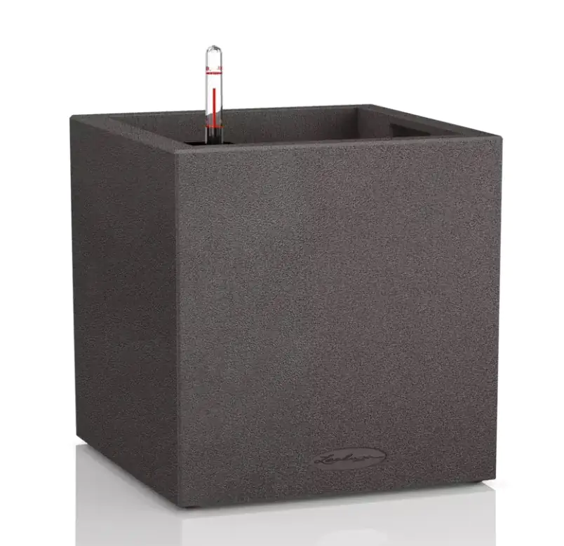 Lechuza Pflanzgefäß Canto Stone 40 low graphitschwarz