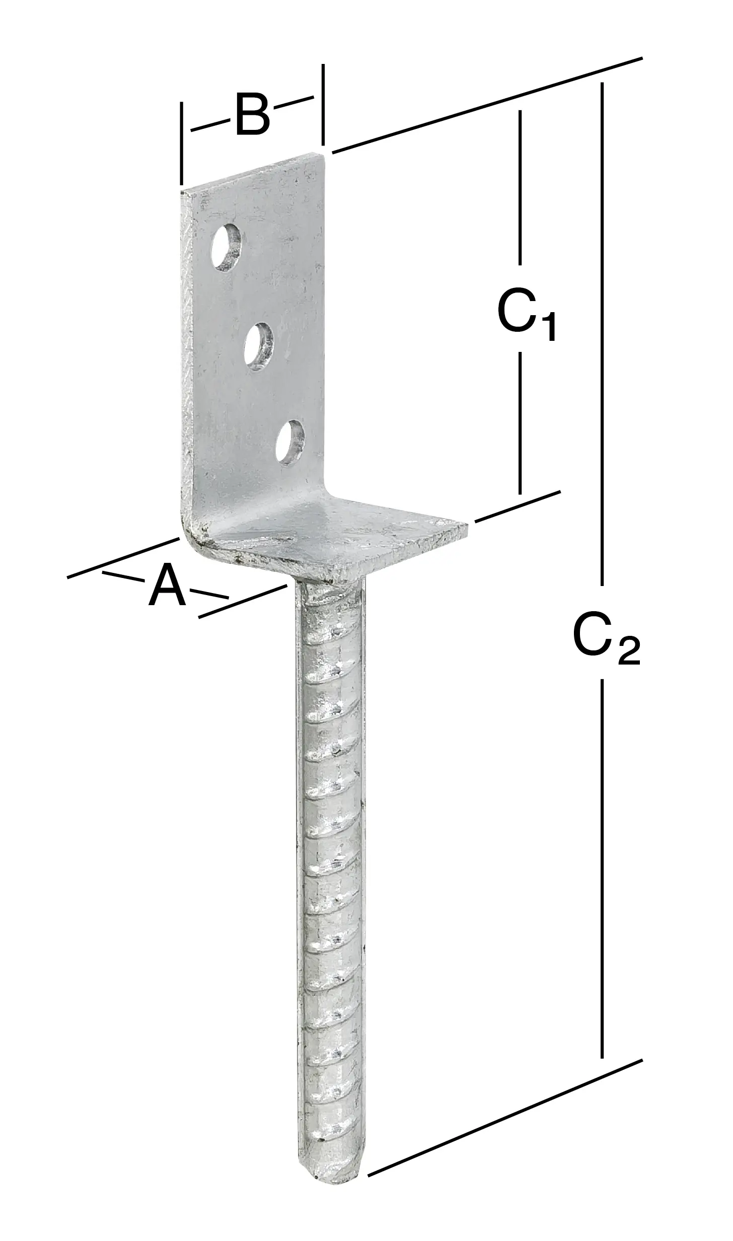 Vormann Leichte Stützenschuhe feuerverzinkt 40 x 50 x 80/230 mm