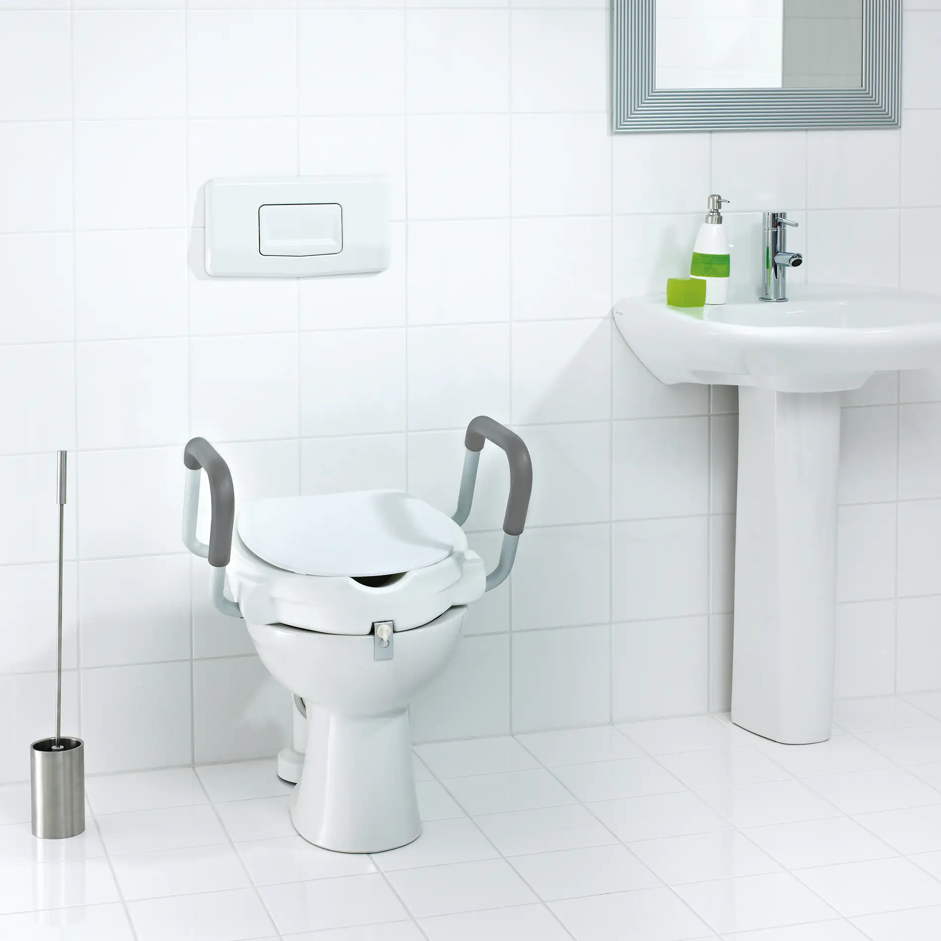 Ridder WC-Sitz-Erhöhung mit Griffen und Deckel Ridder WC-Sitz-Erhöhung mit Griffen und Deckel