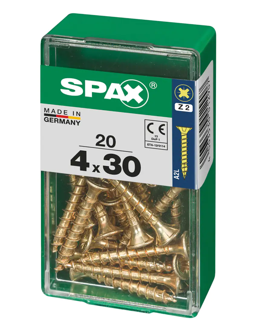 Spax Universalschrauben 4.0 x 30 mm PZ 2 - 20 Stk.