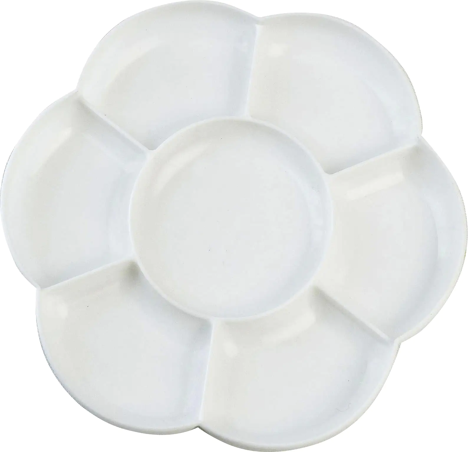 Kreul Solo Goya Kunststoffpalette Blütenform weiß, Ø 17 cm