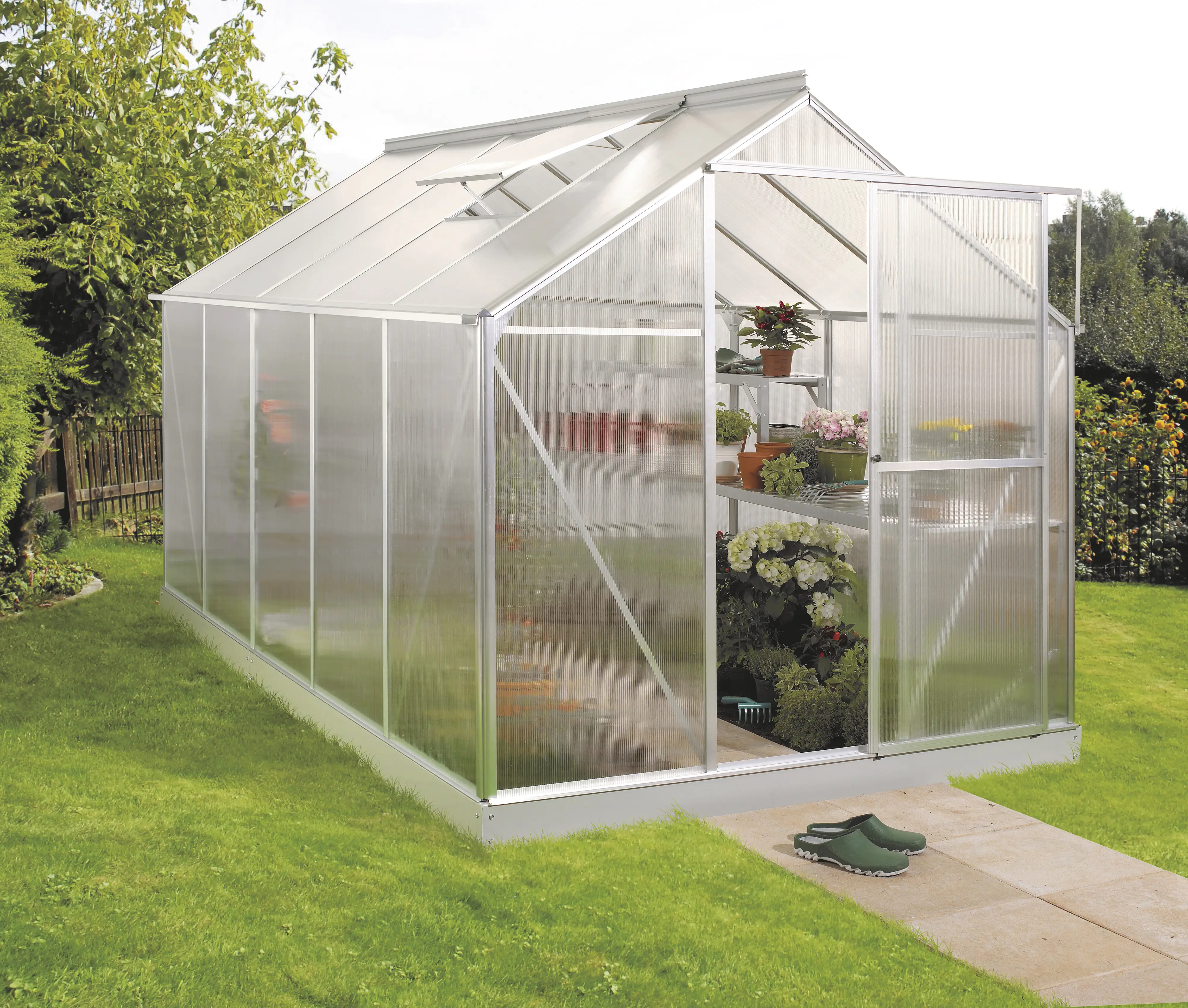 Vitavia Gewächshaus Eos 7500 190 x 375 cm 4  mm Hohlkammerplatten