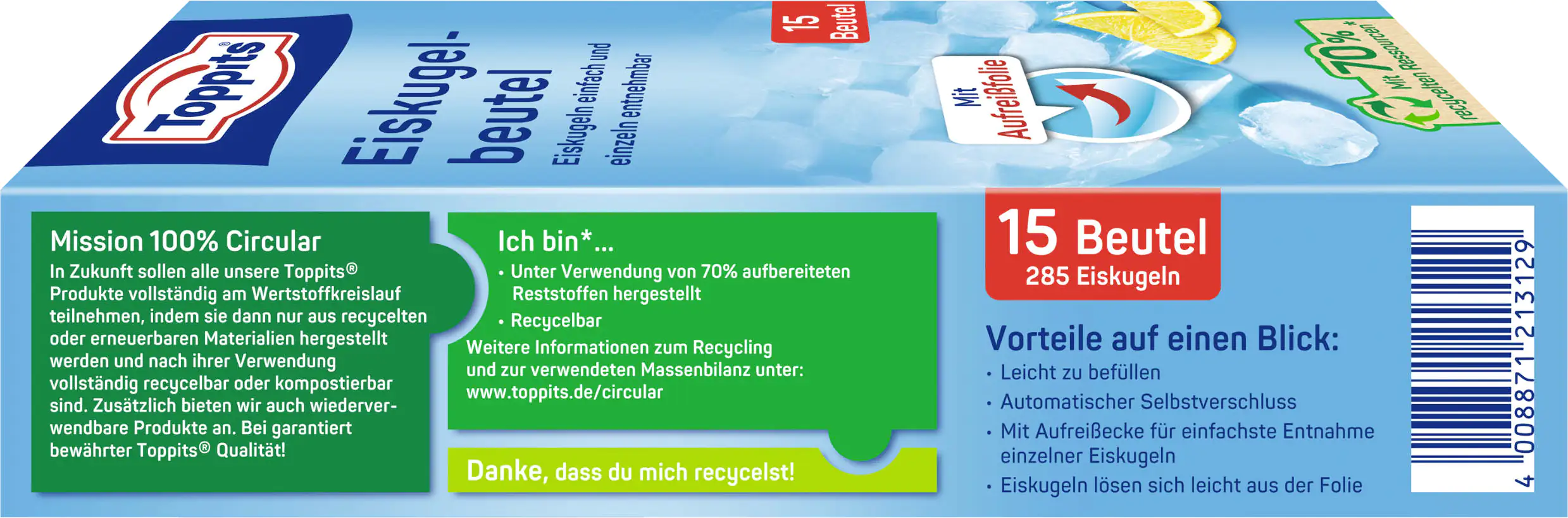 Toppits Eiskugelbeutel 15 Stück