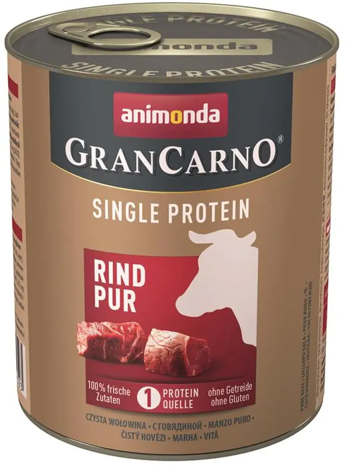 4017721824323 Animonda GranCarno Hundenassfutter Adult Single Protein Rind pur 800 g