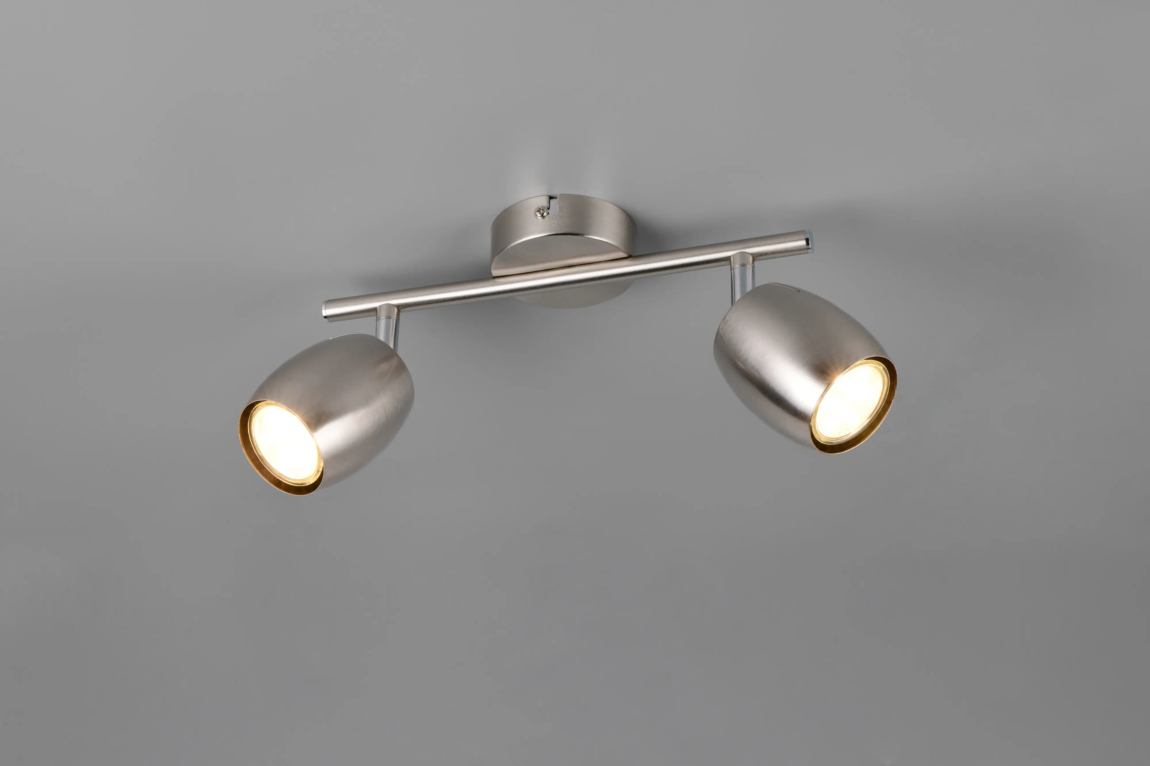 Reality Deckenstrahler 2er Spot Nancy GU10 nickel matt