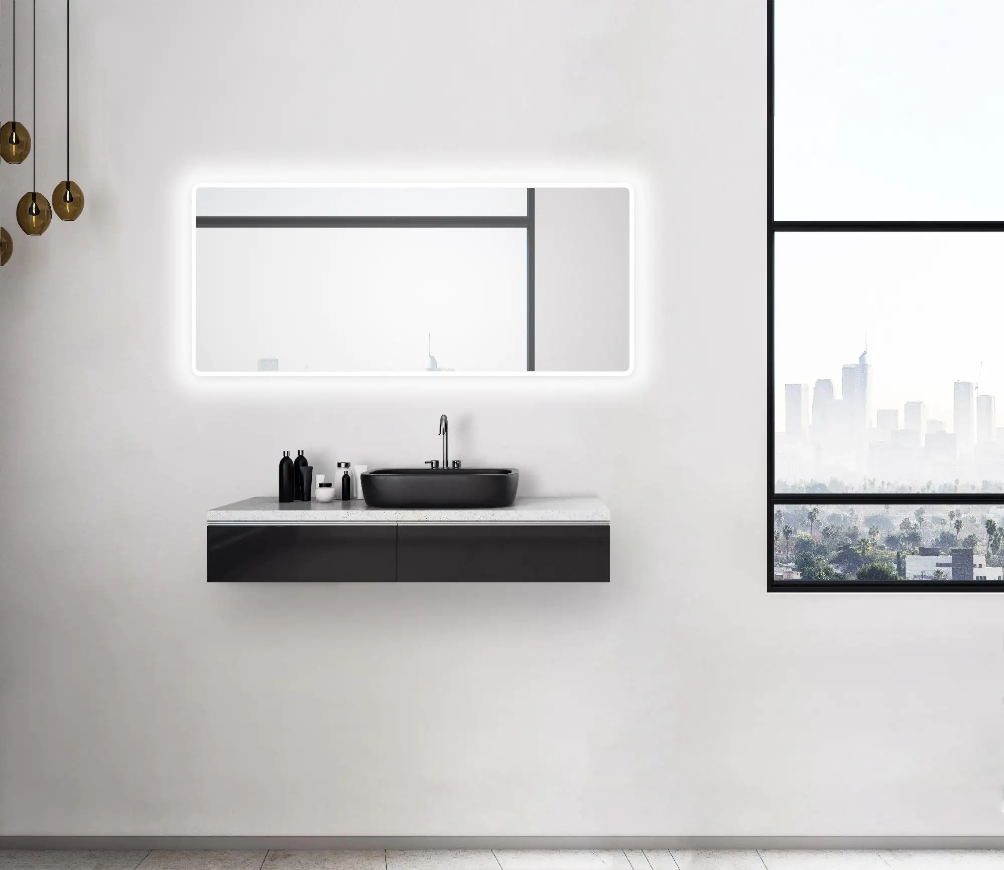 DSK LED Lichtspiegel Silver Luna 160 x 70 cm DSK LED Lichtspiegel Silver Luna 160 x 70 cm