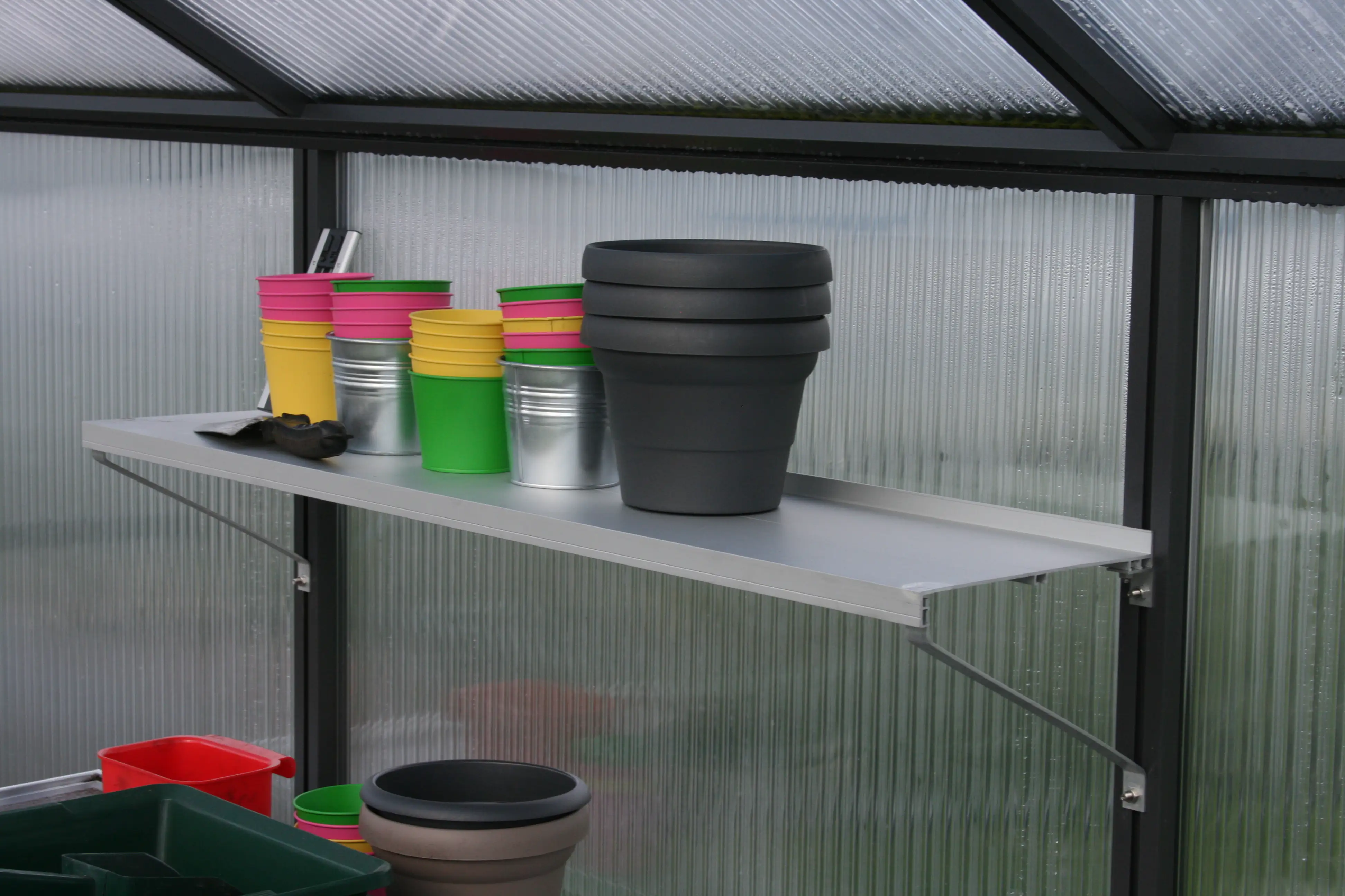 4260120342121 KGT Universal Aluminium Hängeregal 1m 1 m breit, pressblank