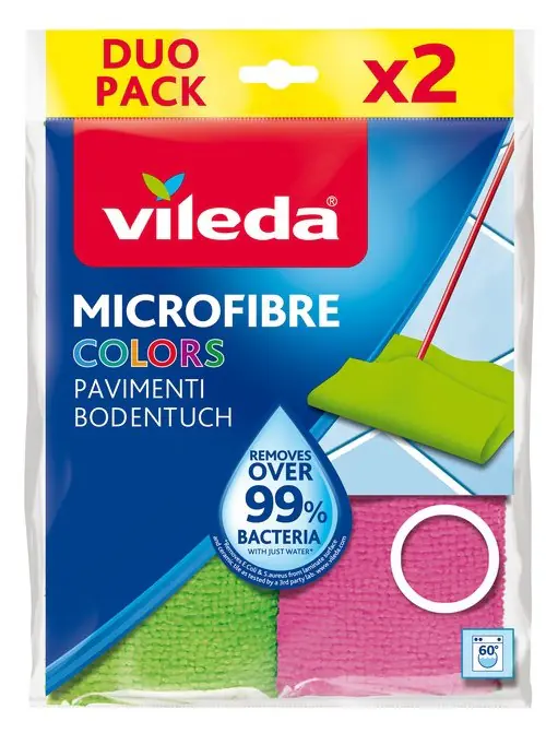 Vileda Bodentuch Microfibre Colors Duo Pack 2 Stück