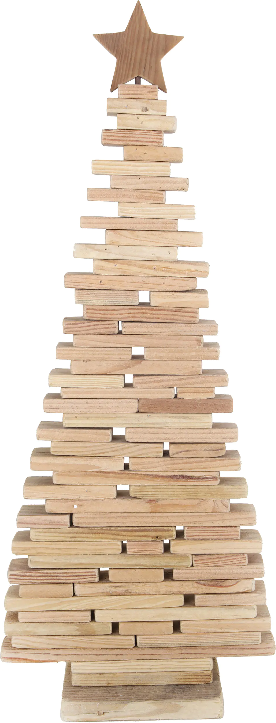 TrendLine Holzbaum mit Stern 30 x 10 x 75 cm 