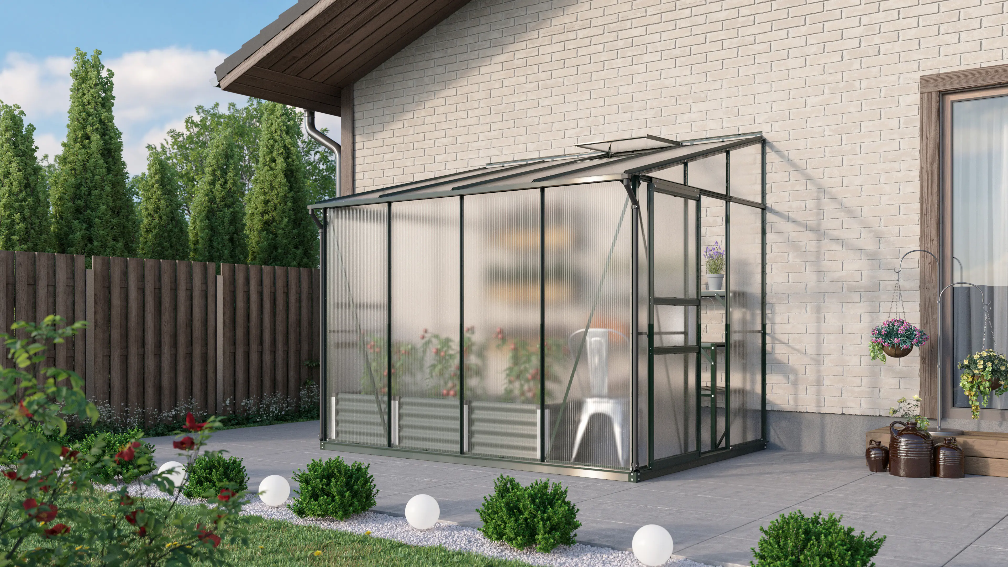 Vitavia Gewächshaus Osiris 5200 201 x 262 cm 4 mm Hohlkammerplatten