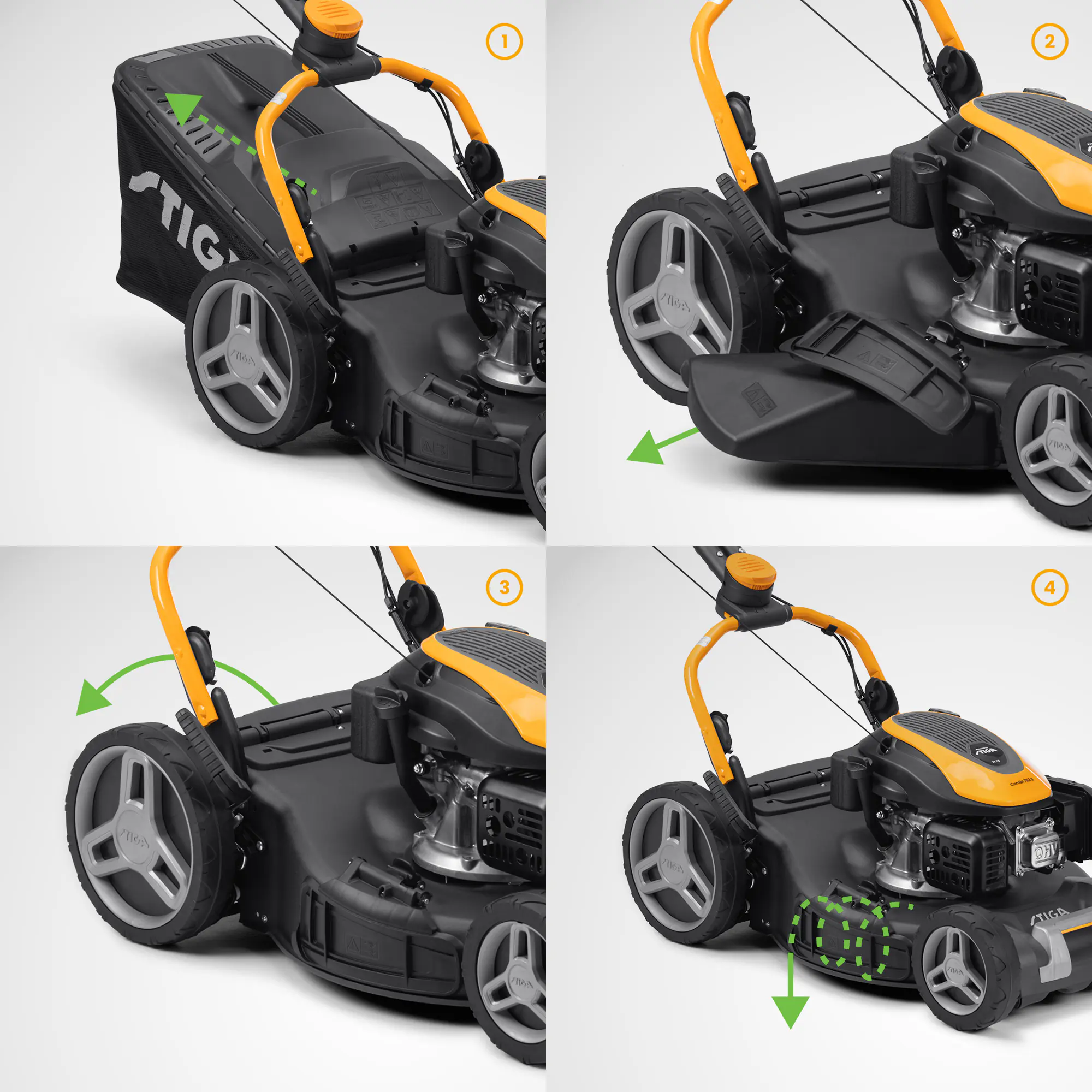 Stiga Benzin-Rasenmäher Combi 753 S 2,6 kW 51 cm Schnittbreite