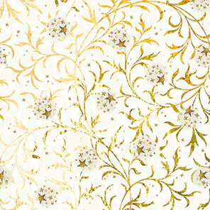 Braun & Company Servietten Golden Ornament weiß 33 x 33 cm - 20er Pack