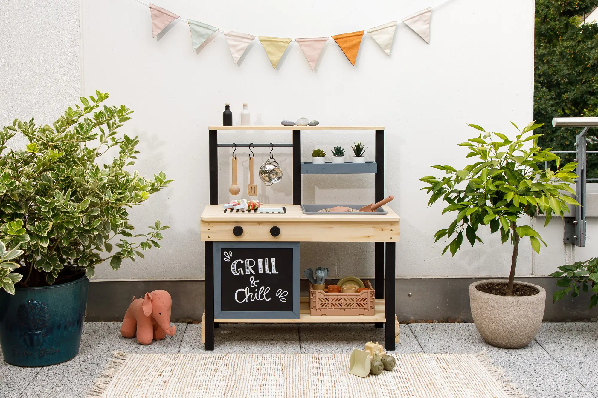 Muddy Buddy Matschküche Grill and Chill 80 x 40 x 90 cm