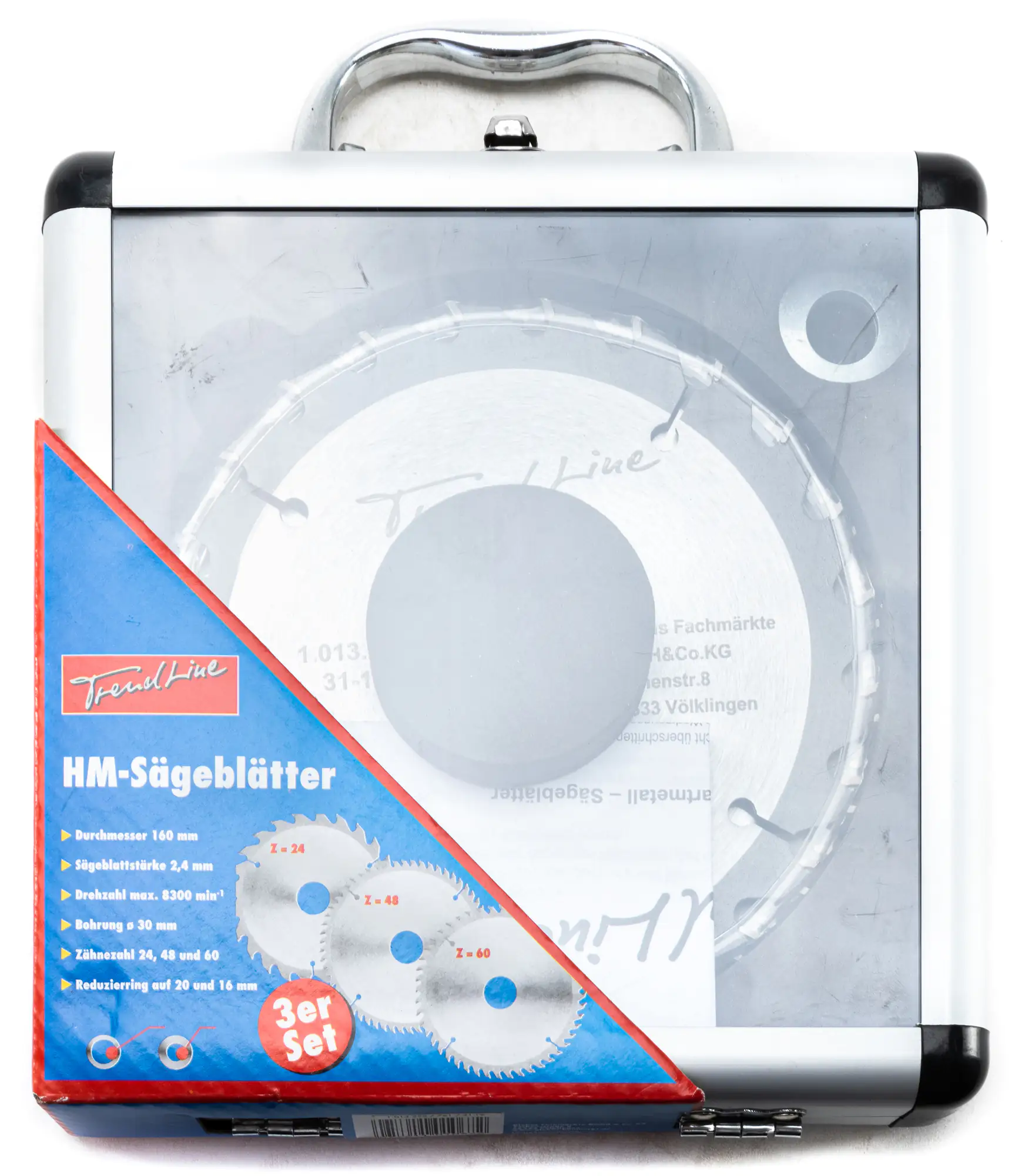 TrendLine HM-Kreissägeblätter Ø 160 mm Bohrung Ø 30 mm 3-teilig TrendLine HM-Kreissägeblätter Ø 160 mm Bohrung Ø 30 mm 3-teilig