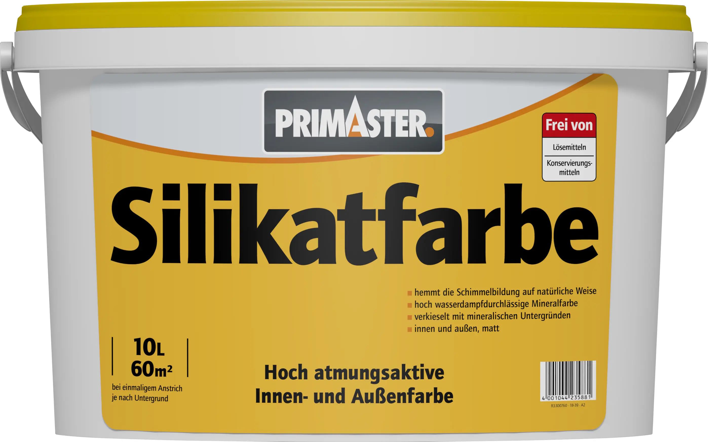 Primaster Silikatfarbe 10 L weiß matt