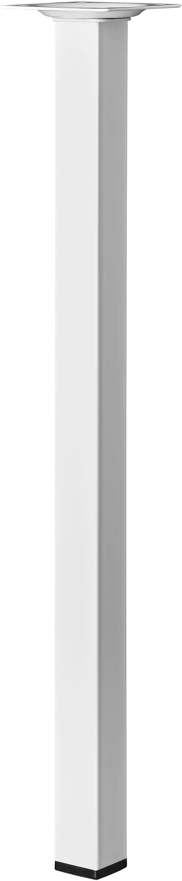 Hettich Tischbein 40 x 2,5 x 2,5 cm Stahl weiß - 1 Stück