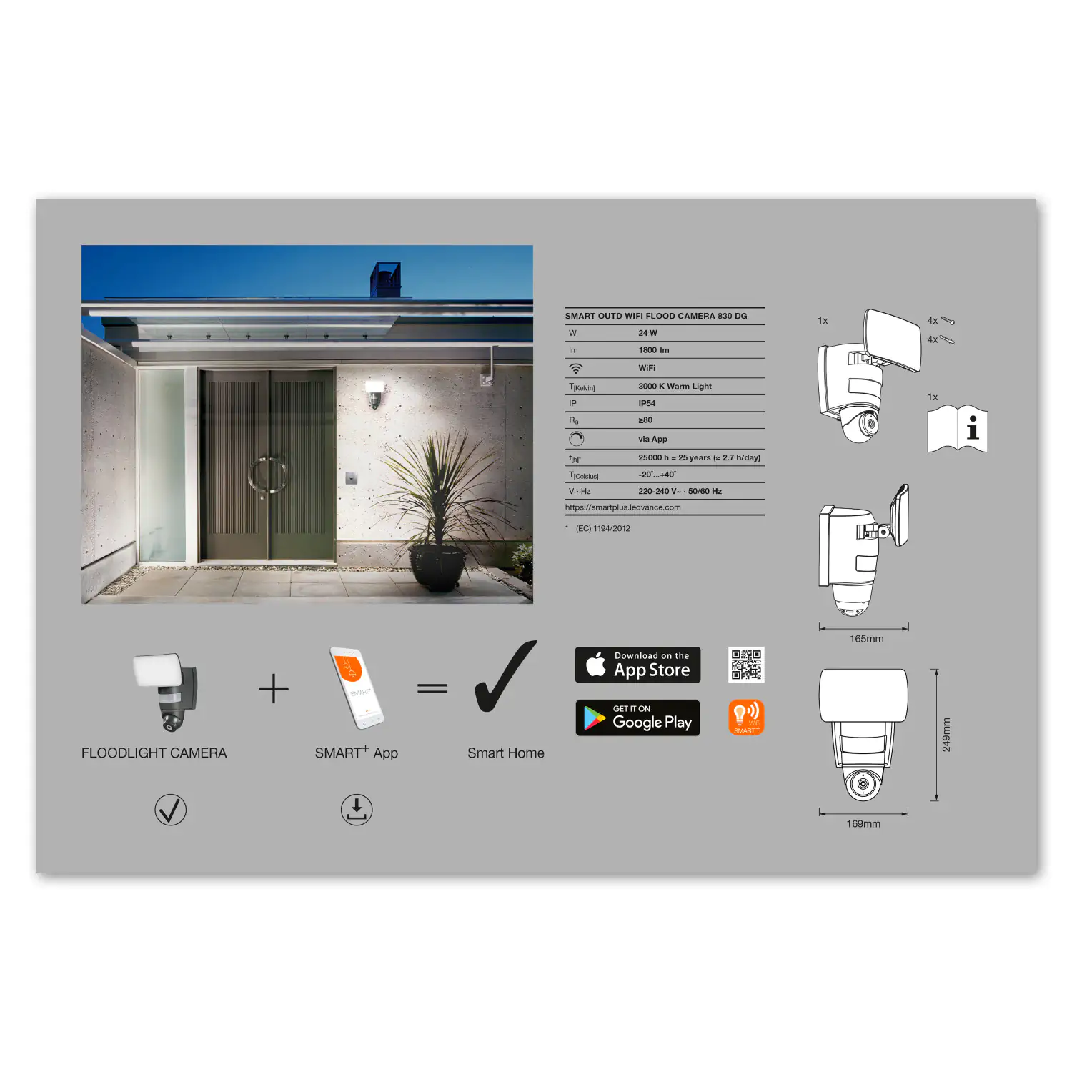 Ledvance LED Außenleuchte Endura Pro mit Kamera, Gegensprechanlage Ledvance LED Außenleuchte Endura Pro mit Kamera, Gegensprechanlage