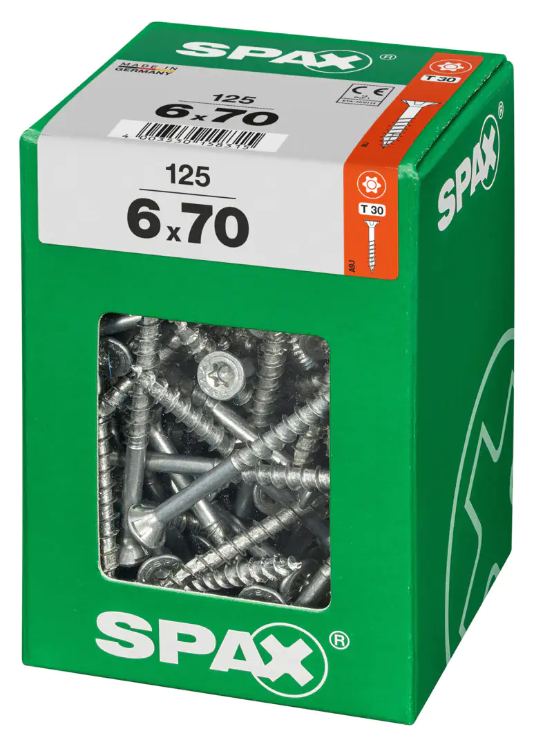 Spax Universalschrauben 6.0 x 70 mm TX 30 - 125 Stk.