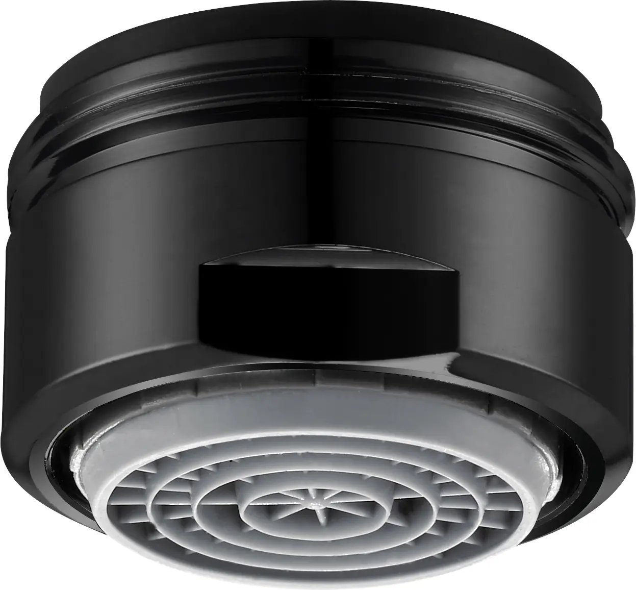 NEOPERL® CASCADE® SLC® AC Strahlregler, schwarz matt, M24X1, A = ~ 13.5 - 15 L/MIN. M24X1