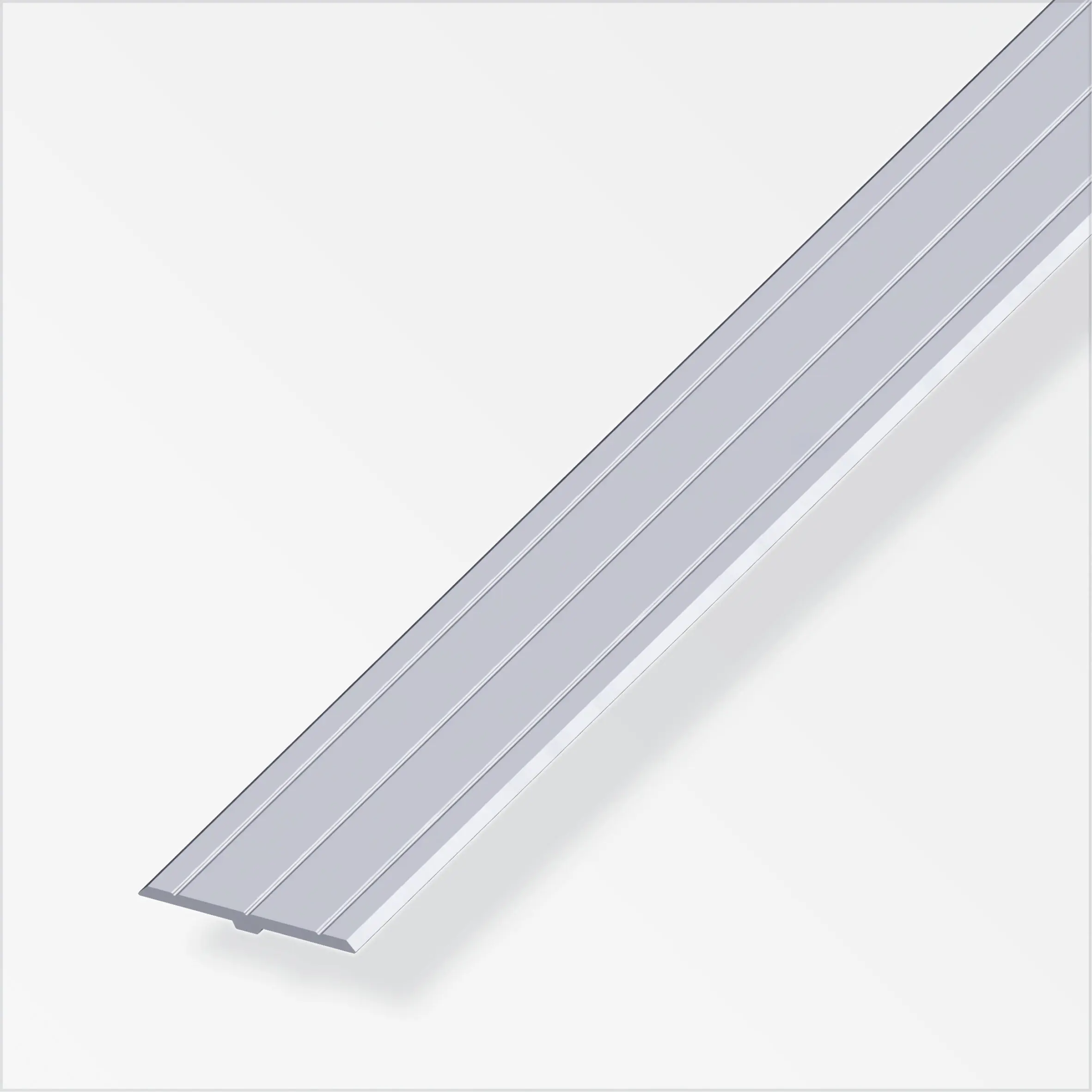 alfer Abdeck-Profil, zweiseitig 1 m, 29.5 mm Aluminium roh blank