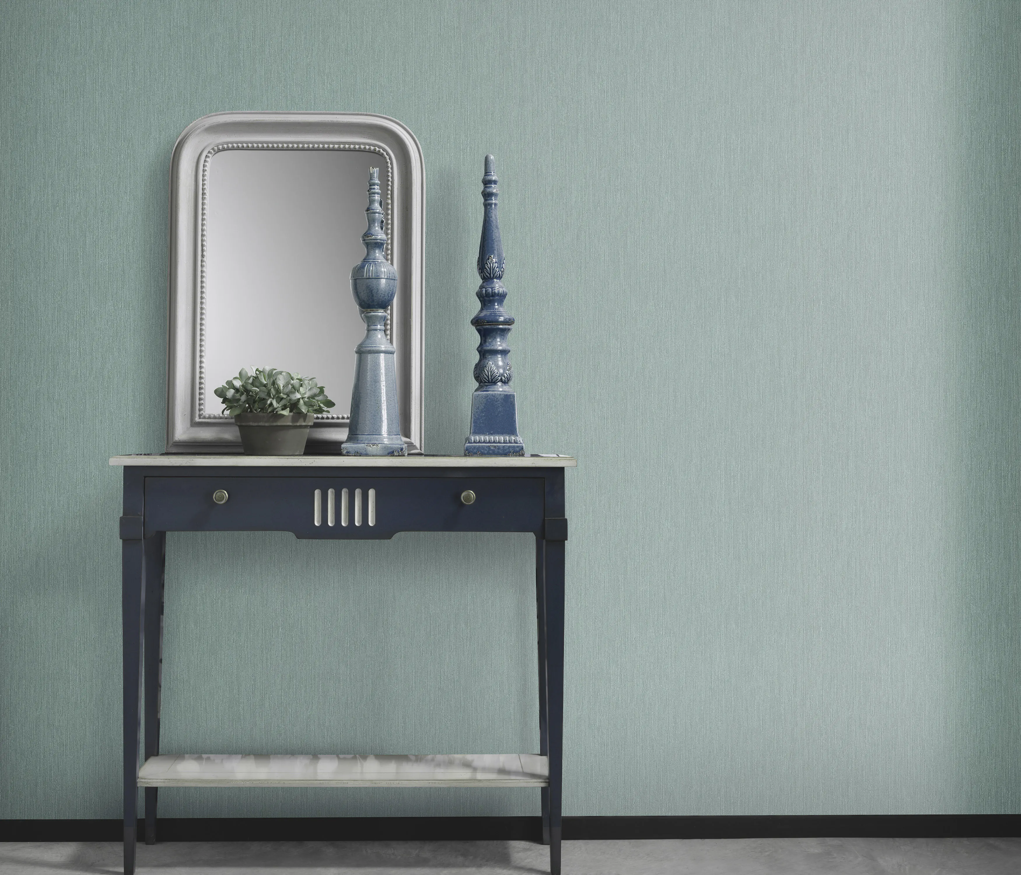 Erismann Vliestapete Uni petrol 10,05 x 0,53 m