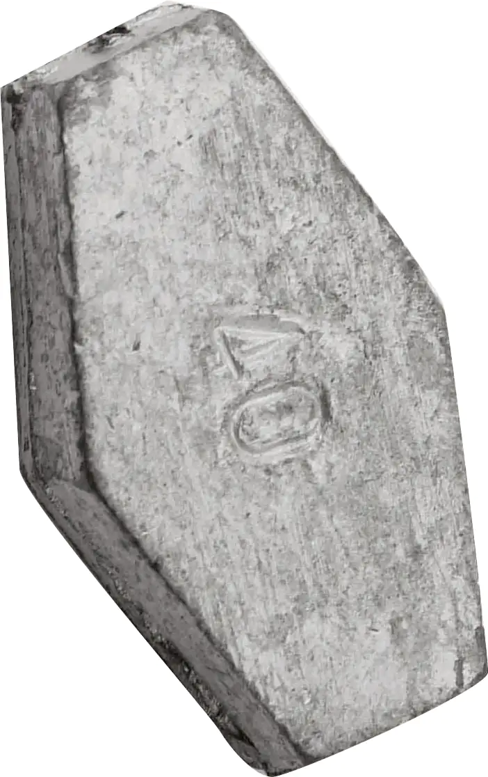 Sechskantblei 10g mit Loch 10 g