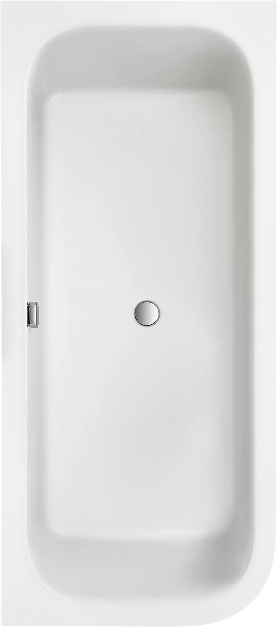 Ottofond Badwannen-Set Spirit links 180x80 cm, weiß