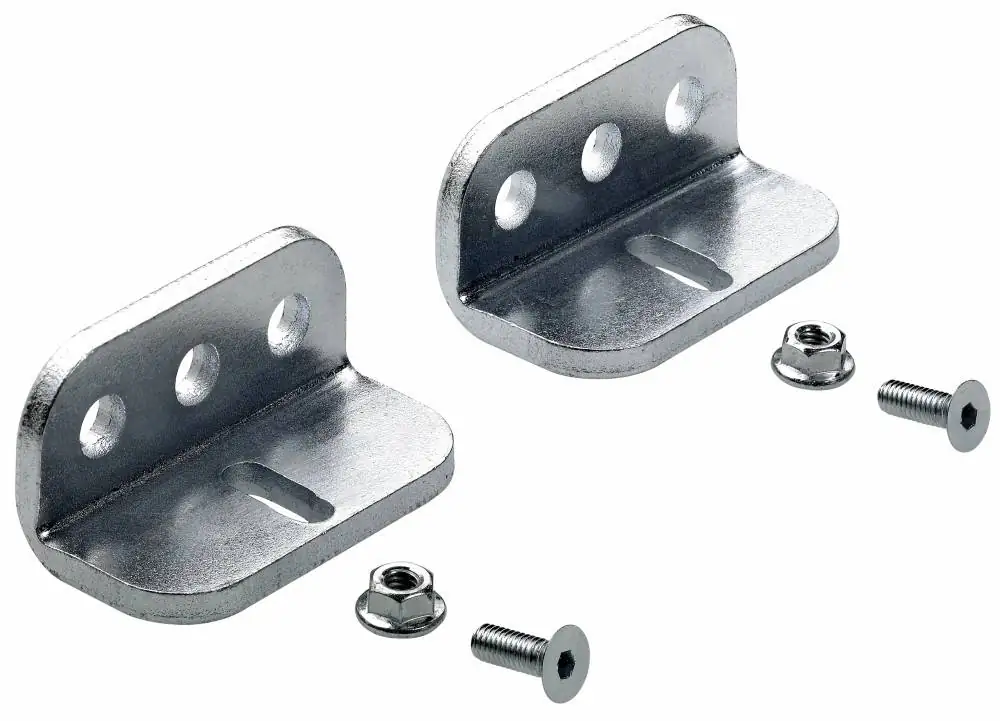 Hettich Wandwinkel für Schiebetürprofile Stahl, verzinkt, 2 Stück Hettich Wandwinkel für Schiebetürprofile Stahl, verzinkt, 2 Stück
