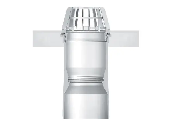 ACO Entwässerungsanschluss mit Laubfang für den Lichtschacht