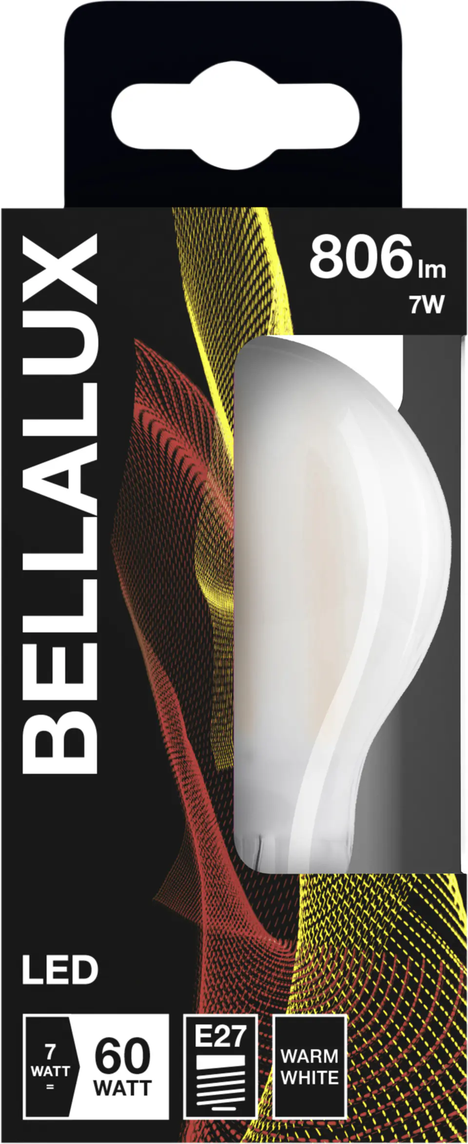 Bellalux LED Leuchtmittel Classic A60 E27 7W warmweiß, weiß matt