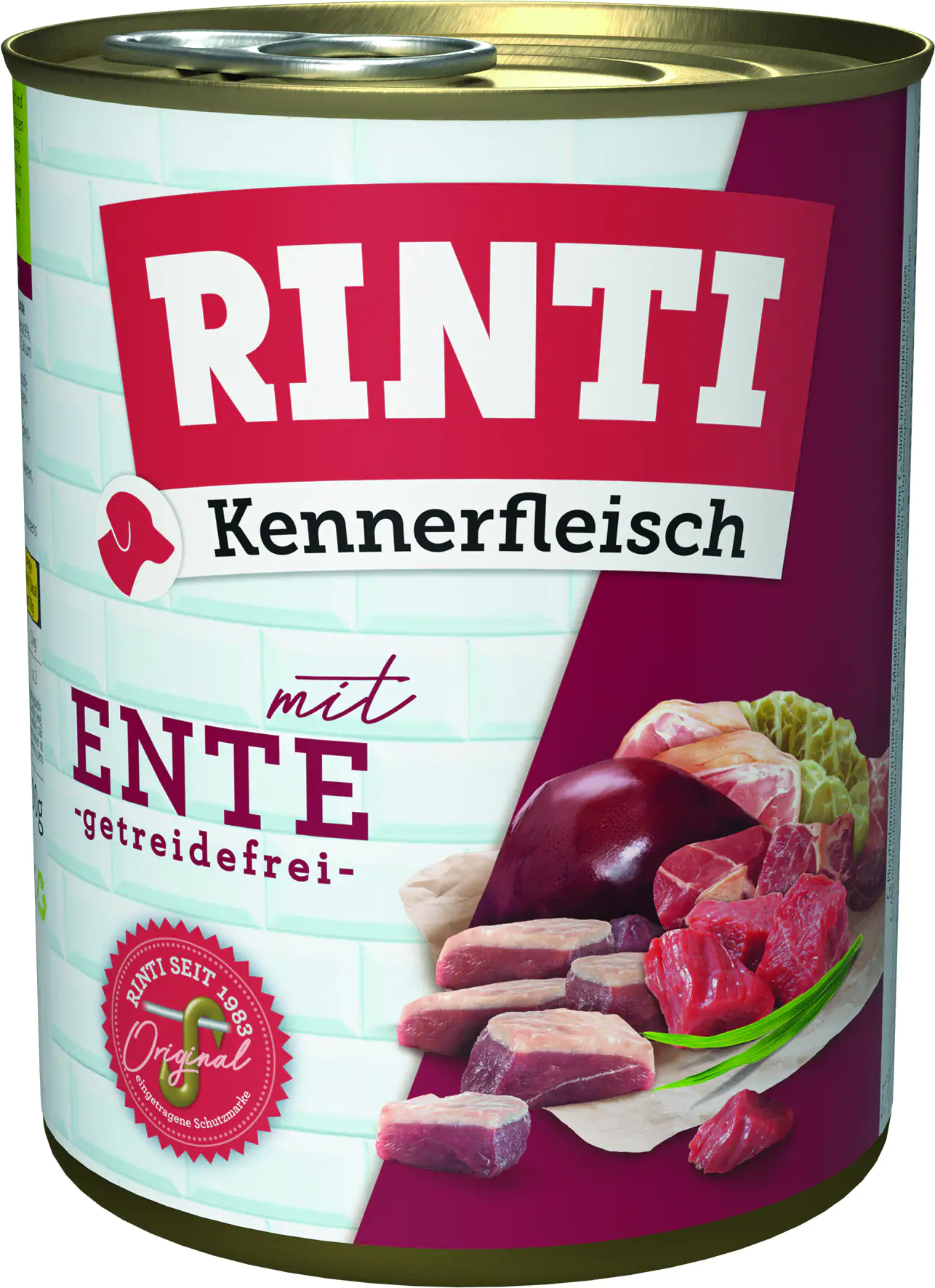 Rinti Kennerfleisch Hundenassfutter Adult 800 g Ente bei Kartonabnahme Rinti Kennerfleisch Hundenassfutter Adult 800 g Ente bei Kartonabnahme