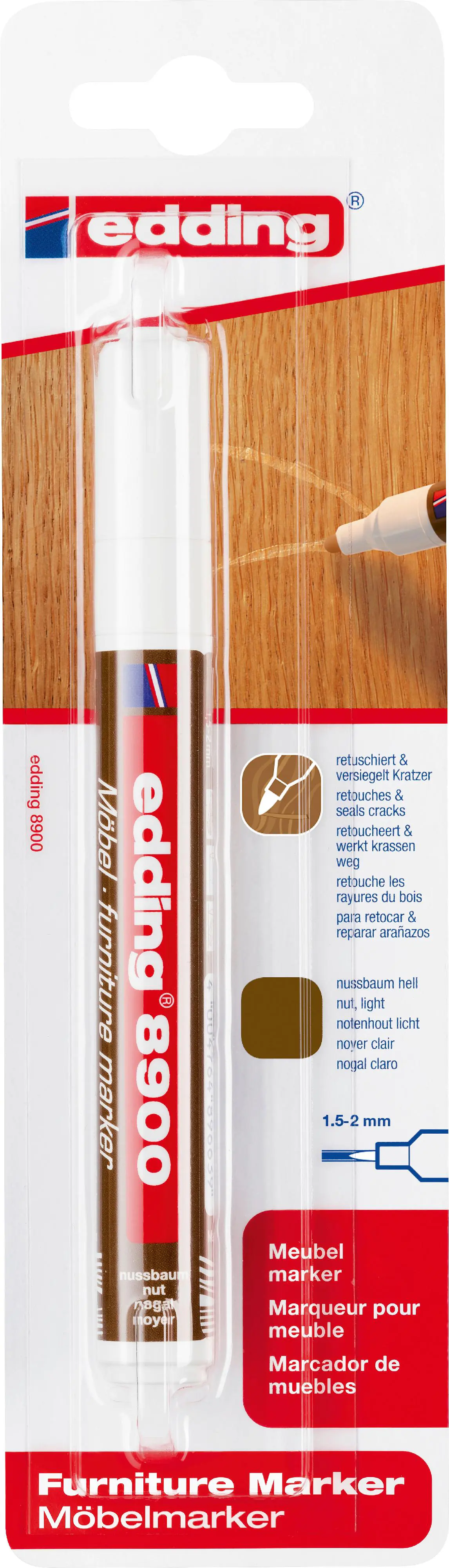 Edding 8900 Möbelmarker nussbaum hell Edding 8900 Möbelmarker nussbaum hell