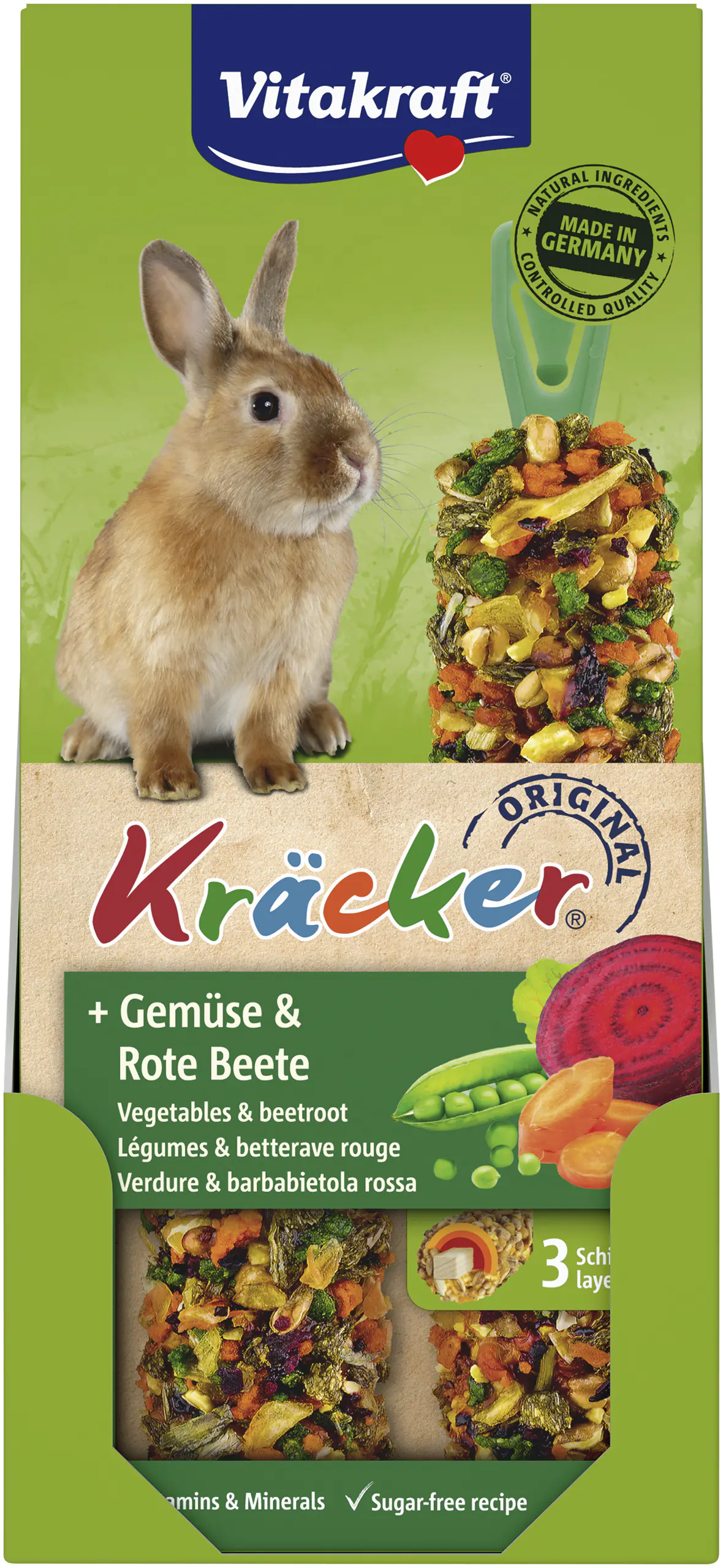 Vitakraft Kräcker® Gemüse & Rote Beete 2 Stück / 112 g