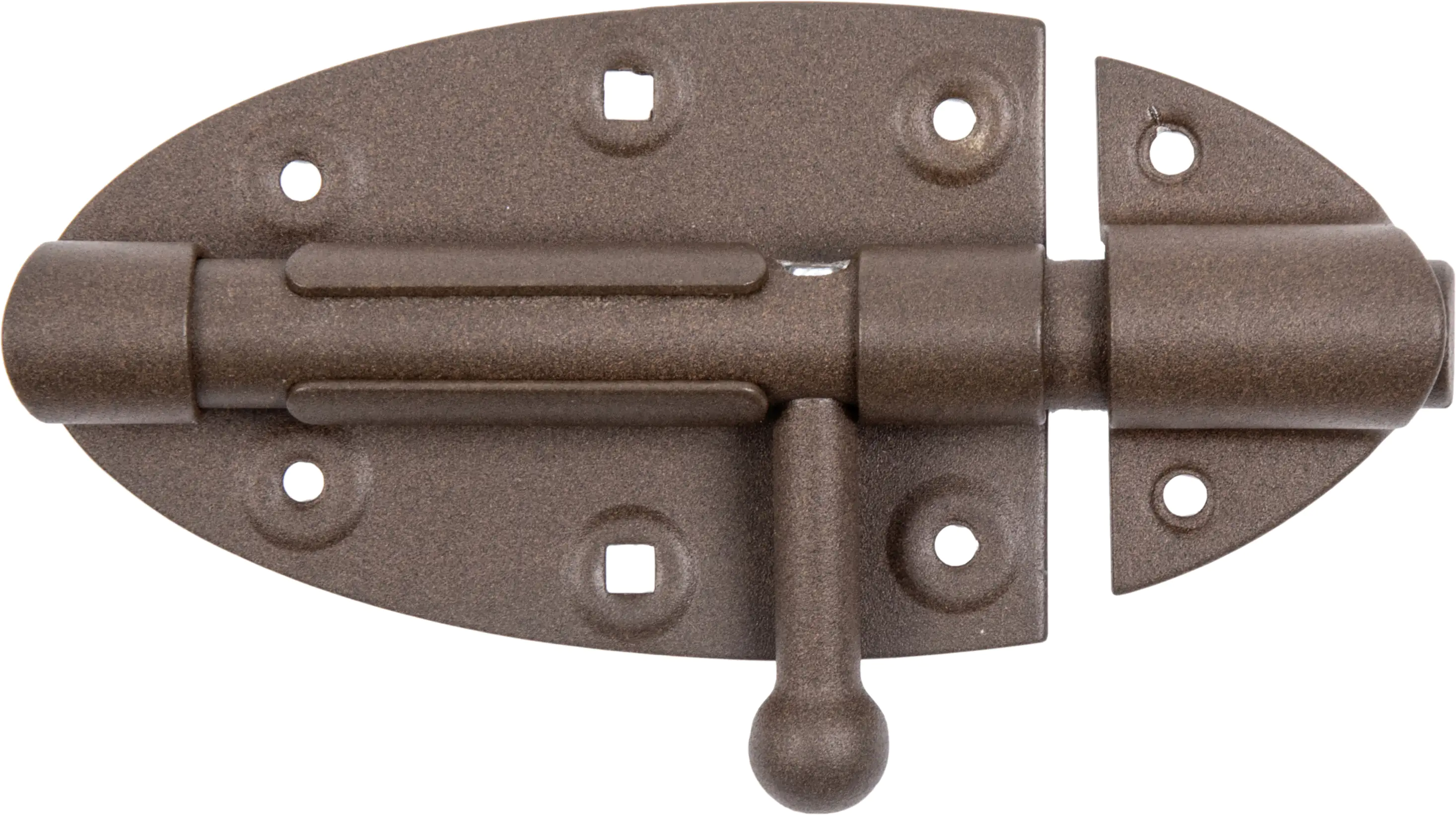 Alberts Duravis Bolzenriegel Ø16 rostbraun, 112 x 72 Ø 16 mm