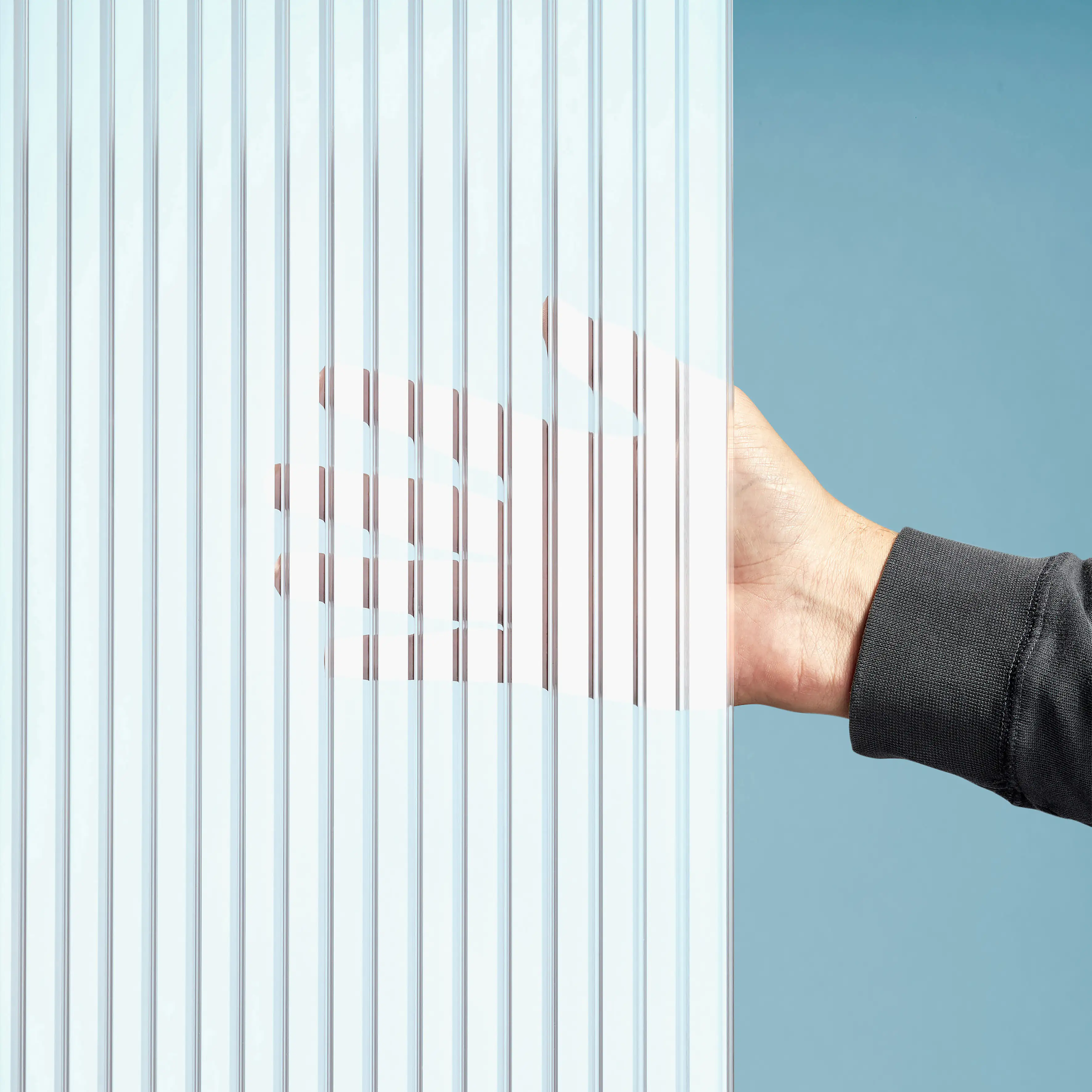 Gutta Doppelstegplatte-Erweiterungsset Zebraplatte 300 x 98 x 1,6 cm weiß inkl. Zubehör