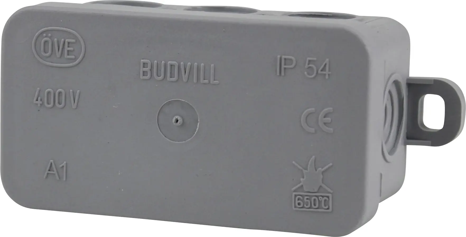 Abzweigkasten Aufputz, IP 54, 75 x 37 x 40 mm, grau Abzweigkasten Aufputz, IP 54, 75 x 37 x 40 mm, grau