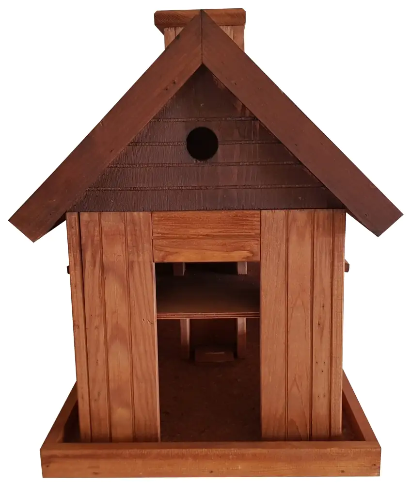 4251139107368_2 Vogelhaus American Style Kiefernholz massiv braun LxBxH: 45x33x54 cm