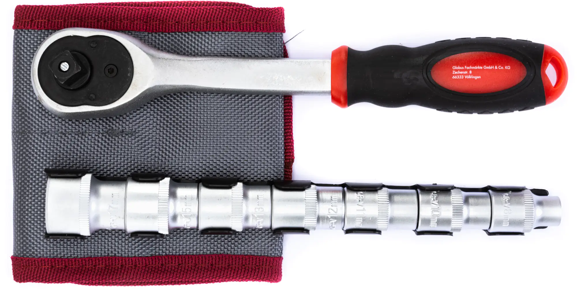 2077602517210_03 TrendLine Steckschlüssel-Satz mit Ratsche 9-teilig