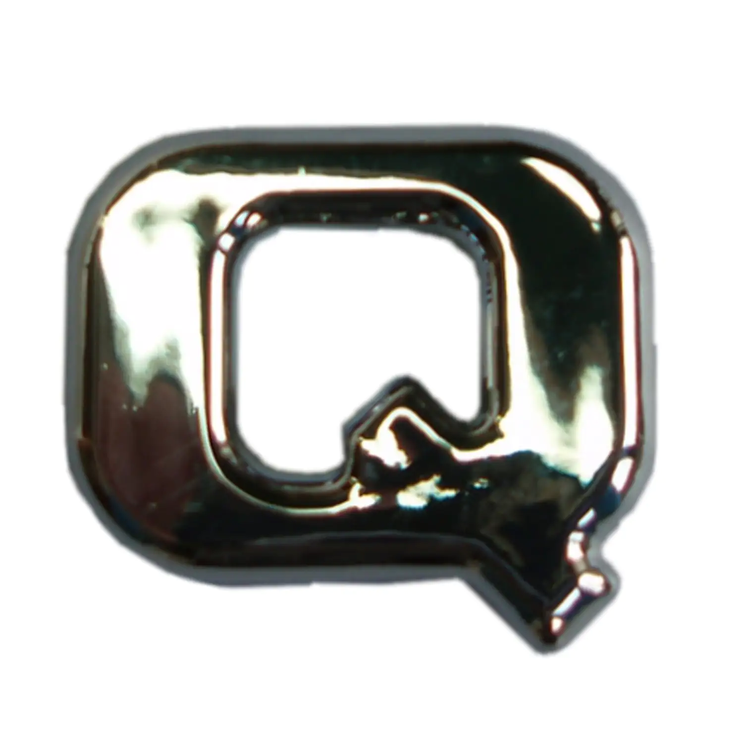 Hermann Schütz 3D-Relief-Chrome-Buchstabe Q 25x35mm