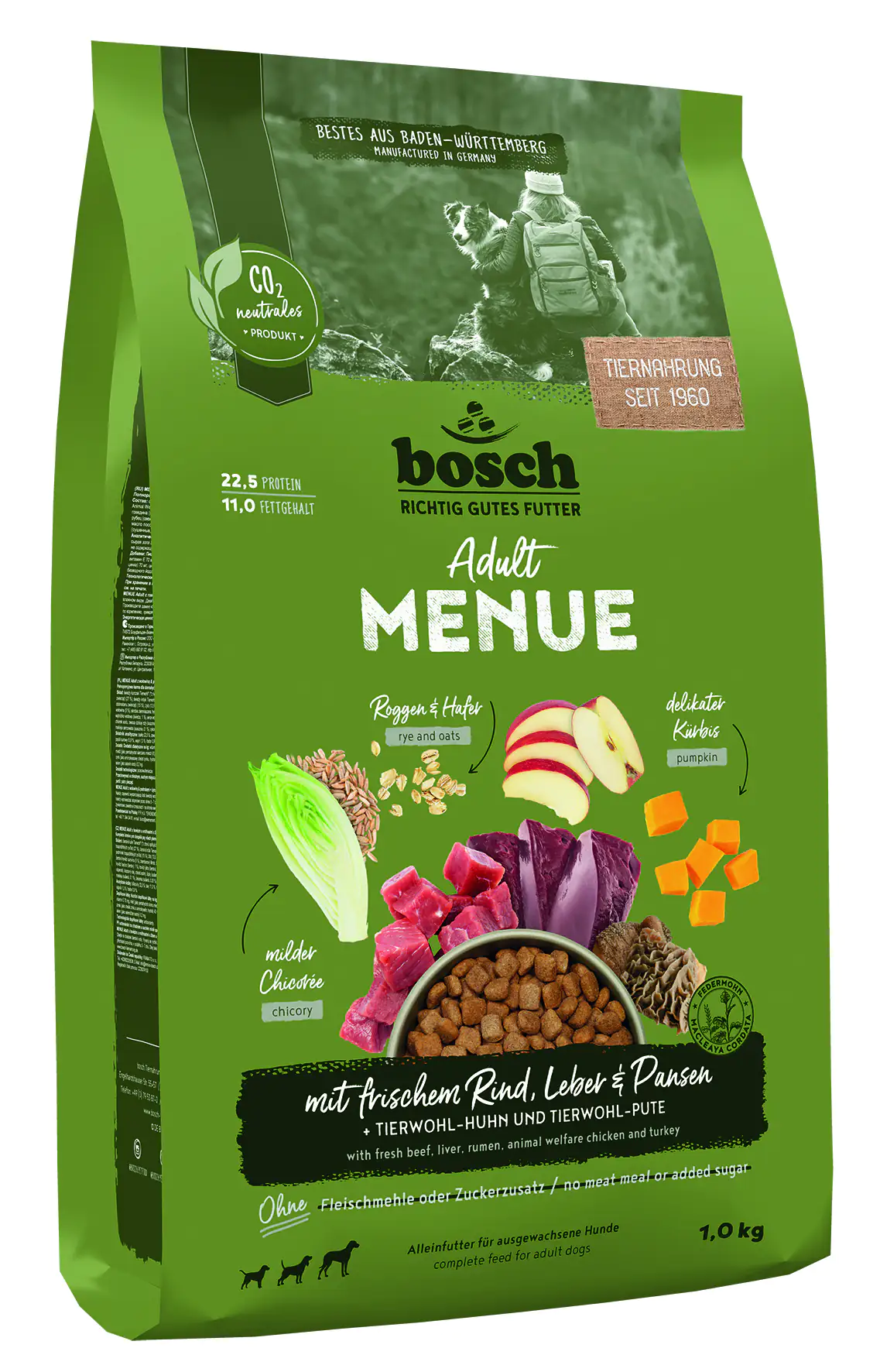 Bosch Menue Adult Hundetrockenfutter Rind 1 kg Bosch Menue Adult Hundetrockenfutter Rind 1 kg