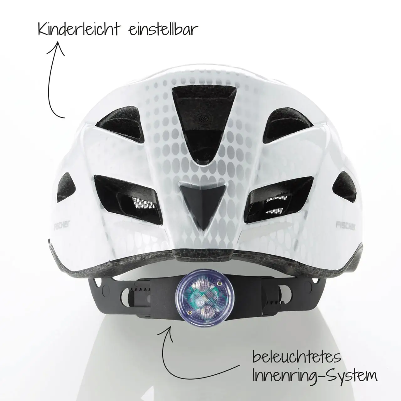 Fischer Fahrradhelm Urban Lano L/XL weiß