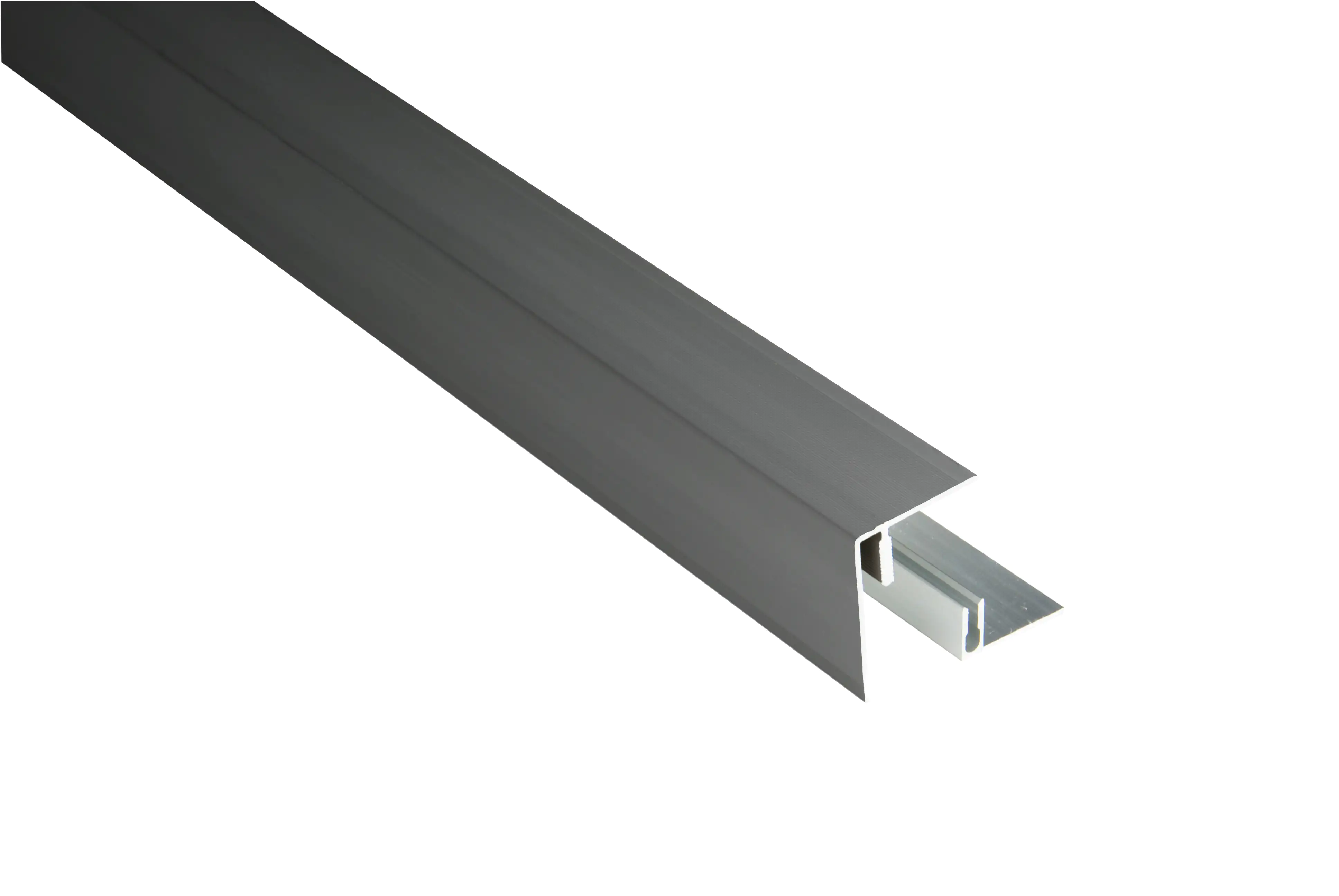 Kovalex Einfassprofil Aluminium 250 x 4,2 x 2,6 cm anthrazit