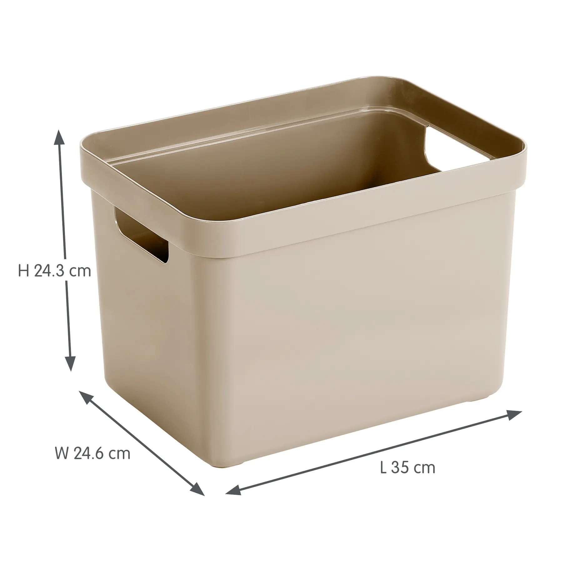 Sunware Aufbewahrungsbox Sigma Home 18L beige 3er Set